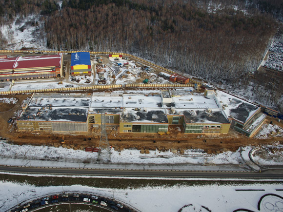 The construction of «Multifunctional administrative warehouse complex «Pelican Auto» is in progress